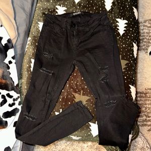 Black skinny jeans